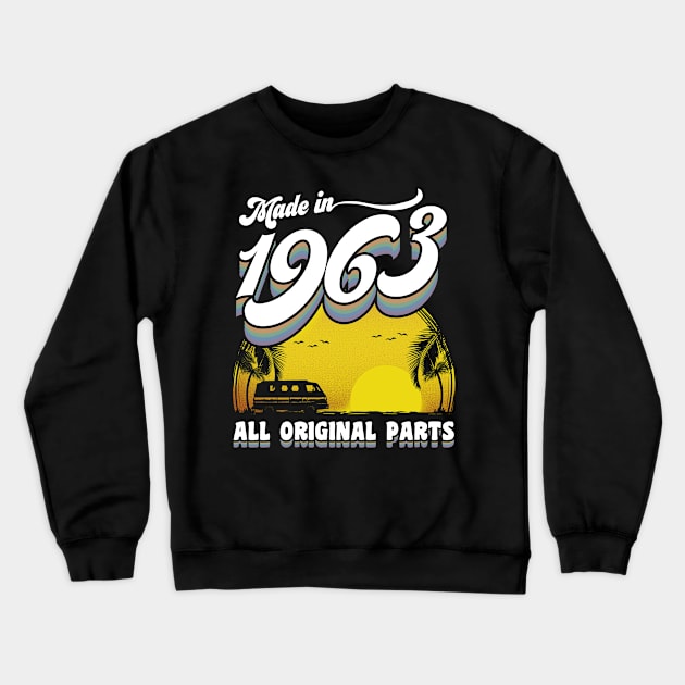 Made in 1963 60th Birthday Gift 60 Years Old 60th Birthday Crewneck Sweatshirt by KsuAnn